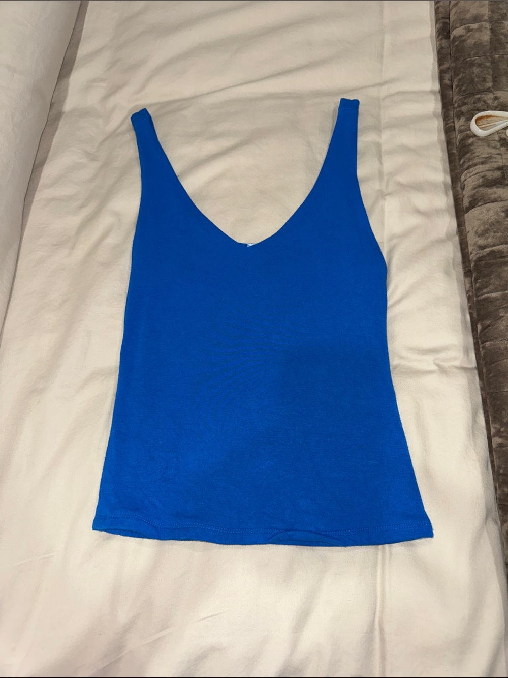Zenana Outfitters Cobalt V-Neck Tank Top